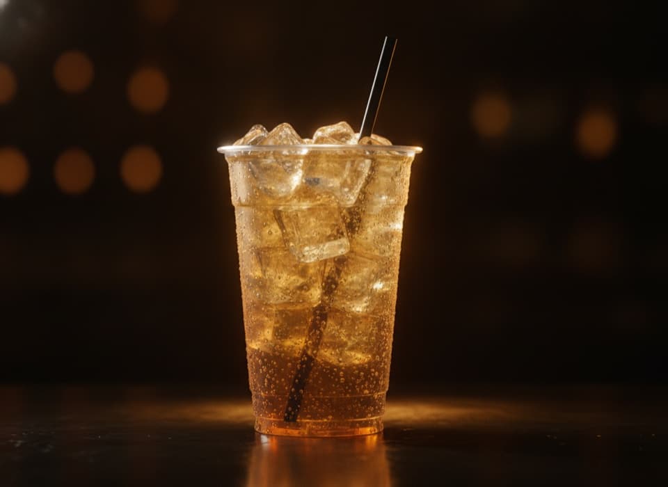Copão de vodka com energético e gelo