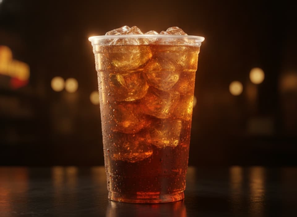 Copão de whisky com energético e gelo